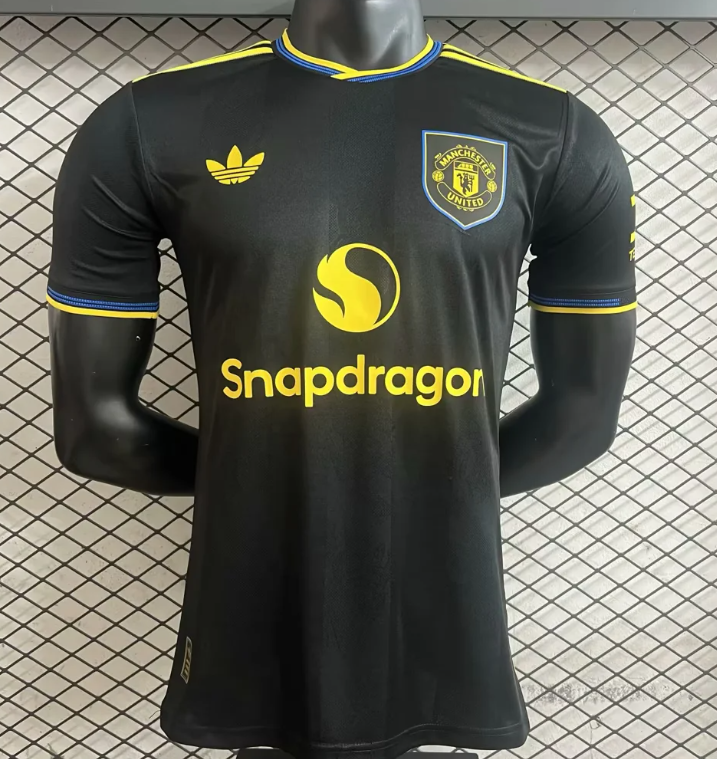 AAA Quality Manchester Utd 25/26 Third Black Jersey(Player)